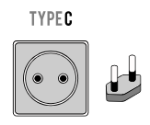 Type C plug and socket