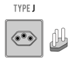 Type J plug and socket